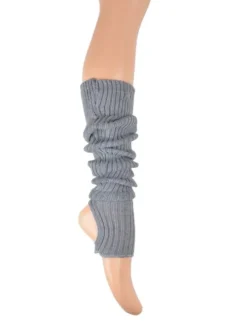 Dansebutikken Benvarmere Til Yoga|Benvarmere Til Ballet-Benvarmere ribstrik grå 65 cm Seré