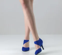 Dame Dansebutikken Salsasko Damer|Tangosko Damer-Blå dansesko Nueva Epoca By Reyna 7 cm hæl