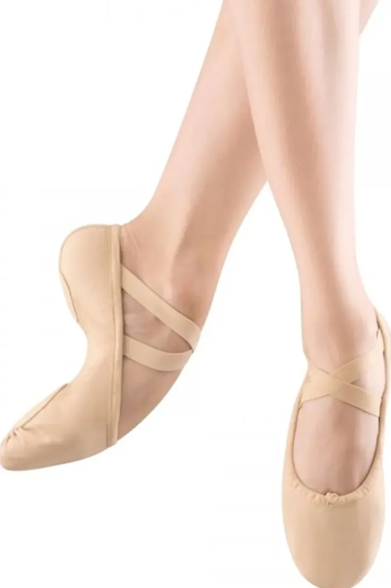 Dansebutikken Balletsko Bløde-Bloch kanvas spring balletsko rosa splitsål