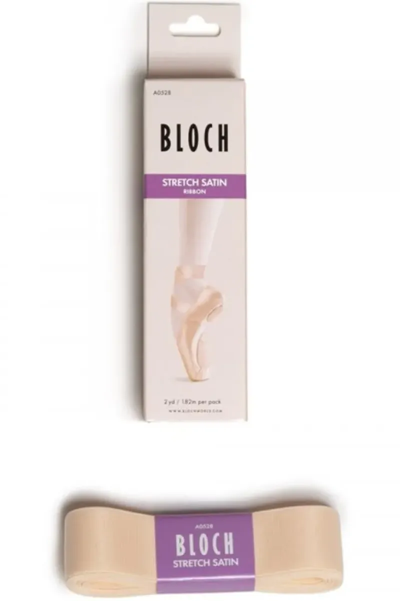 Dansebutikken Balletsko Tilbehør-Bloch satin stretch bånd