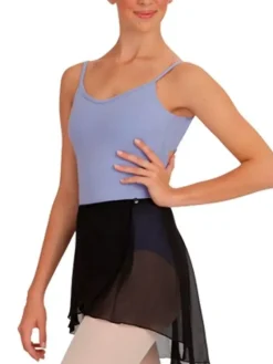 Dame Dansebutikken Underdele Damer|Ballet Underdele Damer-Capezio sort chiffon wrap skirt