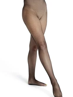 Dansebutikken Strømpebukser Til Dans-Capezio sorte netstrømpebukser til dans