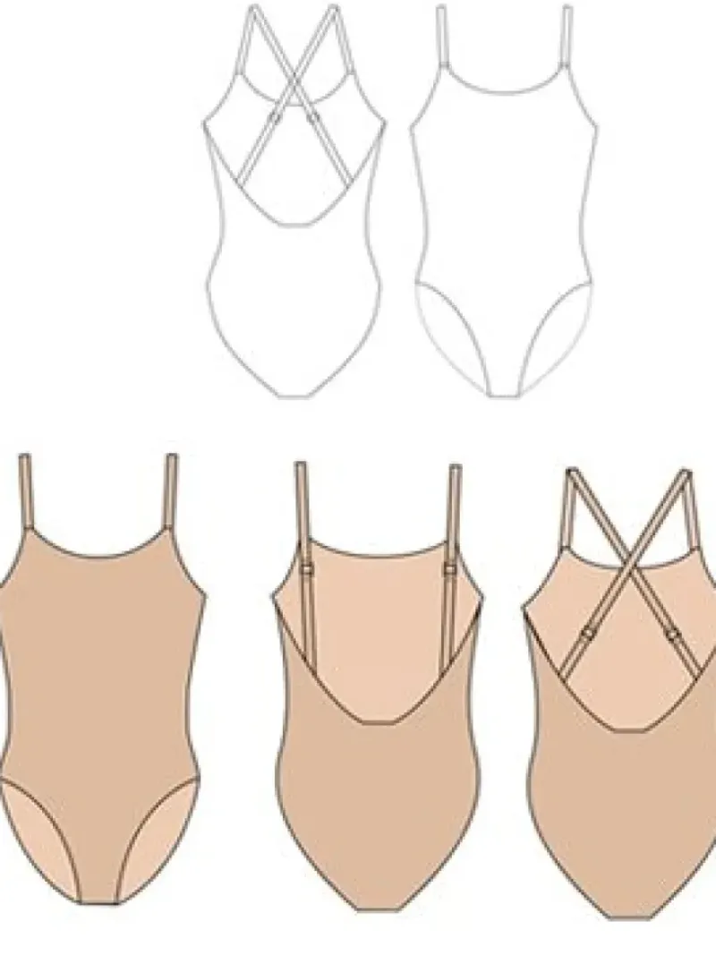 Børn Dansebutikken Balletdragter Børn|Gymnastik Undertøj Pige-Capezio underdragt ballet/gymnastik til børn