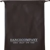 Dansebutikken Dansetasker|Dansesko Tilbehør-Dancecompany mørkebrun skopose med logo