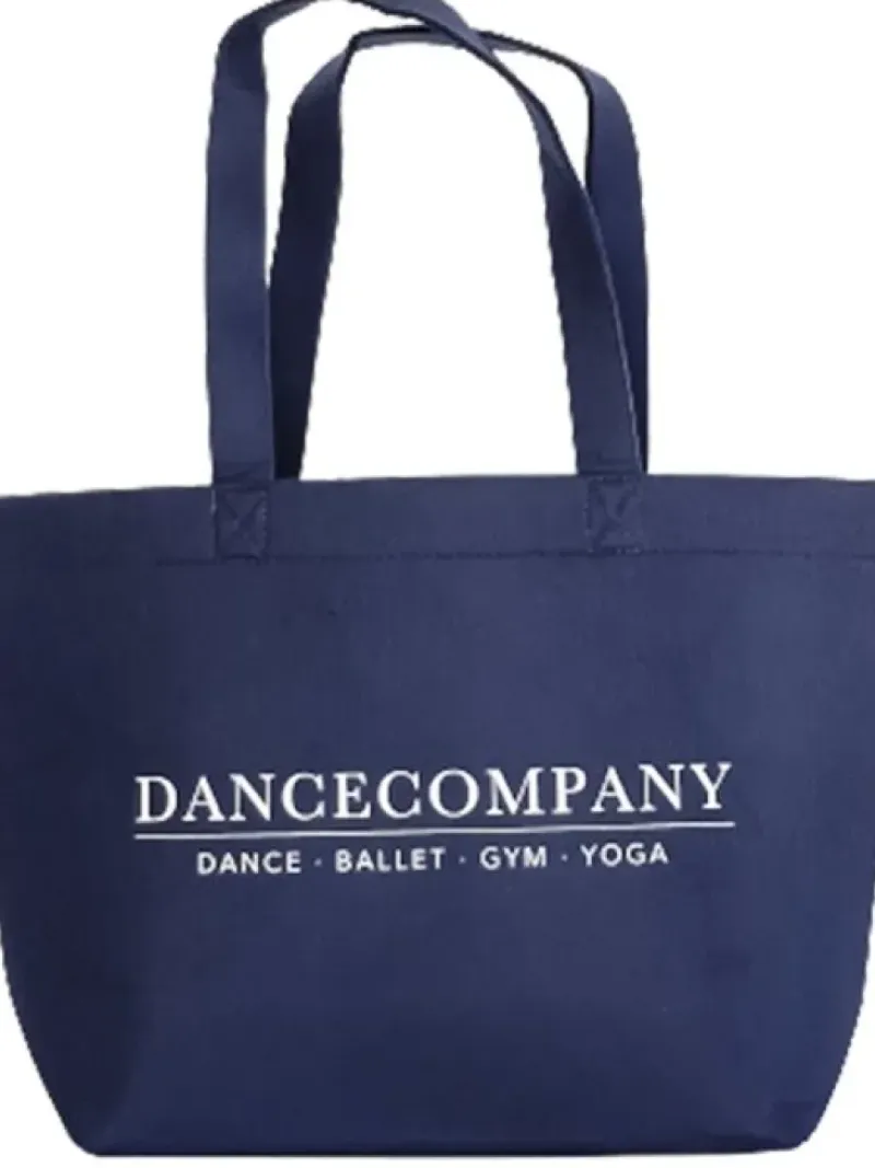 Dansebutikken Tasker Til Yoga|Dansetasker-Dancecompany navy filt net med tryk