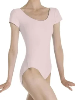 Dame Dansebutikken Balletdragter Damer-Dragt med korte ærmer i lyserød fra Wear Moi