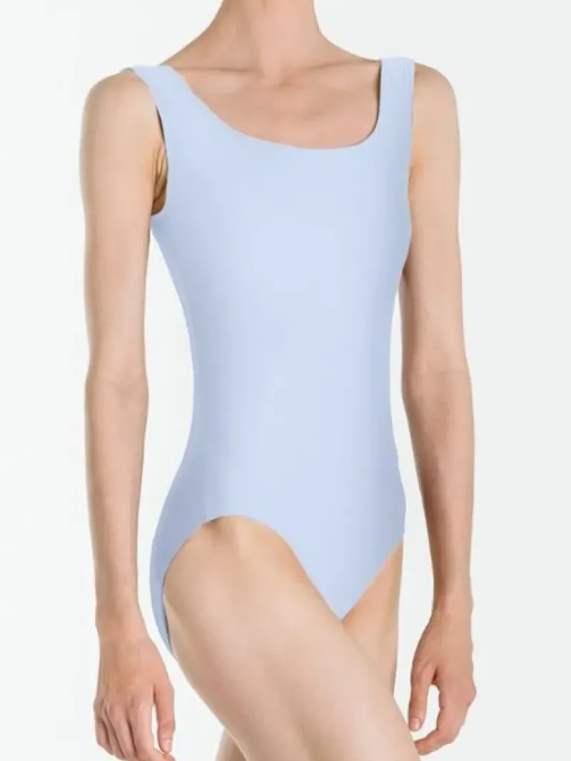 Dame Dansebutikken Balletdragter Damer-Dragt med tank ærmer i lyseblå fra Wear Moi