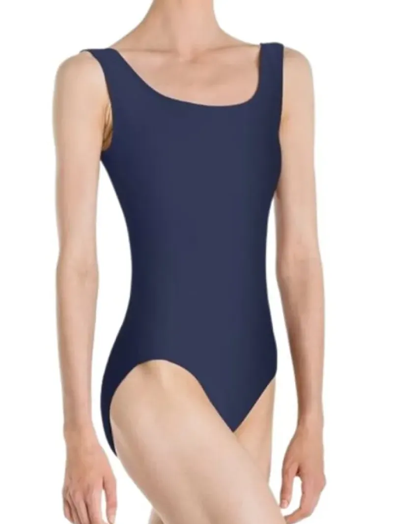 Dame Dansebutikken Balletdragter Damer-Dragt med tank ærmer i navy fra Wear Moi