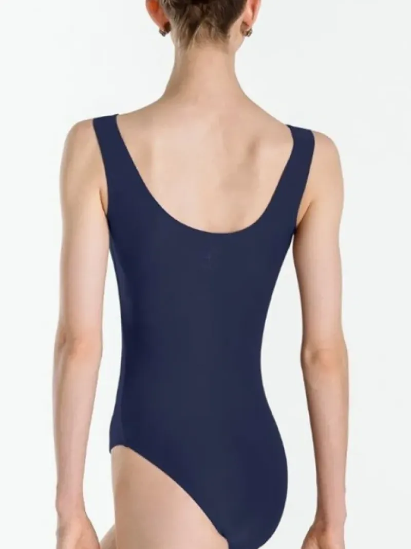 Dame Dansebutikken Balletdragter Damer-Dragt med tank ærmer i navy fra Wear Moi