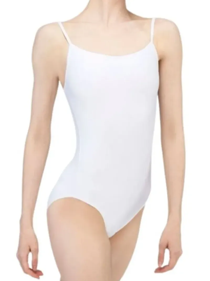 Dame Dansebutikken Balletdragter Damer-Dragt med tynde stropper i hvid fra Wear Moi