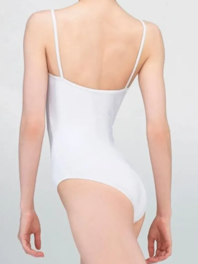 Dame Dansebutikken Balletdragter Damer-Dragt med tynde stropper i hvid fra Wear Moi