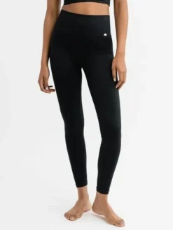 Dame Dansebutikken Pilates Bukser/leggings|Yogabukser-Drop of Mindfulness Jeane rib leggings i sort