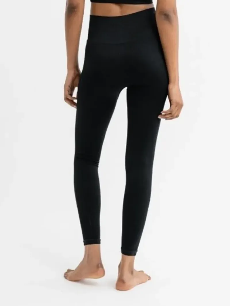 Dame Dansebutikken Pilates Bukser/leggings|Yogabukser-Drop of Mindfulness Jeane rib leggings i sort