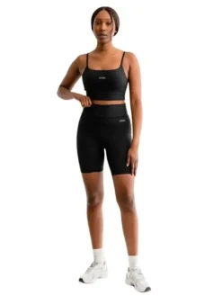 Dame Dansebutikken Pilates Bukser/leggings|Yogabukser-Drop of Mindfulness Lola shorts i mat sort