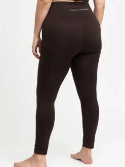 Dansebutikken Pilates Bukser/leggings|Yogabukser-Drop of mindfulness mørkbrune seamless leggings
