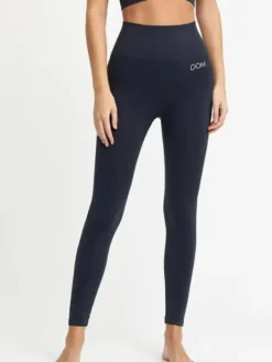 Dansebutikken Pilates Bukser/leggings|Yogabukser-Drop of mindfulness mørkeblå seamless leggings