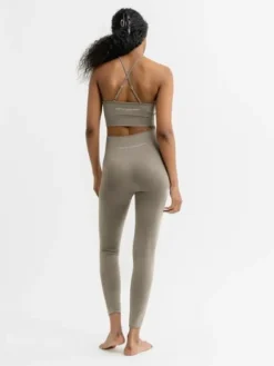 Dansebutikken Pilates Bukser/leggings|Yogabukser-Drop of mindfulness salvie grønne seamless leggings