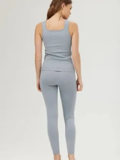 Dansebutikken Pilates Bukser/leggings|Yogabukser-Drop of mindfulness seamless leggings i svag lyseblå