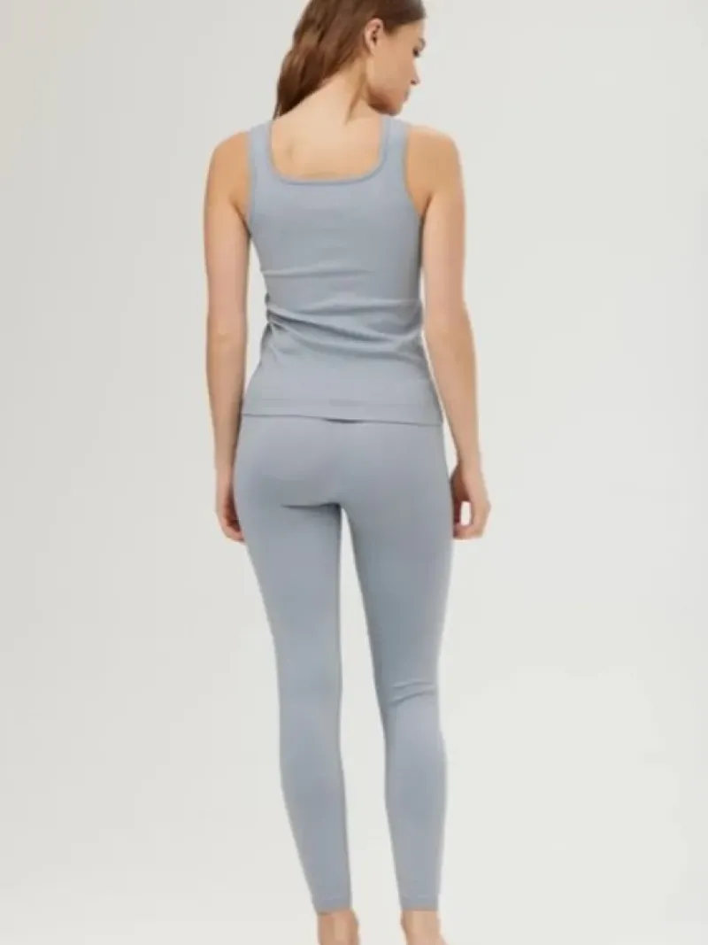 Dansebutikken Pilates Bukser/leggings|Yogabukser-Drop of mindfulness seamless leggings i svag lyseblå