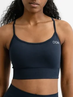 Dame Dansebutikken Yogatoppe|Overdele Damer-Drop of mindfulness seamless sports top mørkeblå