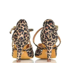 Dame Dansebutikken Salsasko Damer|Latinsko Damer-Flot salsa/latinsko leopard Mia International
