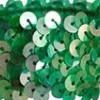 Dansebutikken Gymnastik Hårtilbehør|Hår Accessories-Grøn hårelastik med palietter