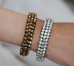 Dansebutikken Smykker Til Dans-Guld rhinsten armbånd