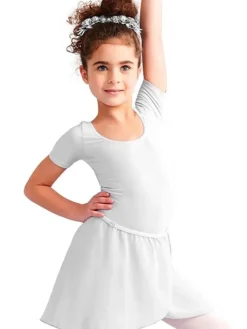 Børn Dansebutikken Gymnastikkjole Piger|Ballet Underdele Børn-Hvid chiffon skirt piger Capezio