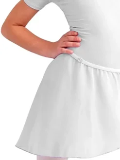 Børn Dansebutikken Gymnastikkjole Piger|Ballet Underdele Børn-Hvid chiffon skirt piger Capezio
