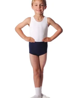 Børn Dansebutikken Ballettøj Drenge-Hvid tank body til ballet drenge/herre
