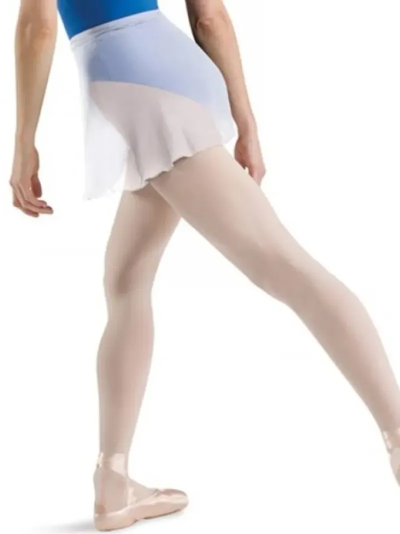 Dame Dansebutikken Underdele Damer|Ballet Underdele Damer-Hvidt wrap georgette skirt fra Bloch