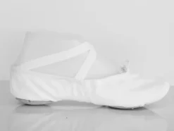 Dansebutikken Balletsko Bløde-Kanvas hvid softballetsko/springsko Wear Moi
