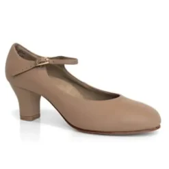 Dame Dansebutikken Andre Sko Ballet/moderne Dans|Karatersko-Karakter dansesko i beige blødt skind
