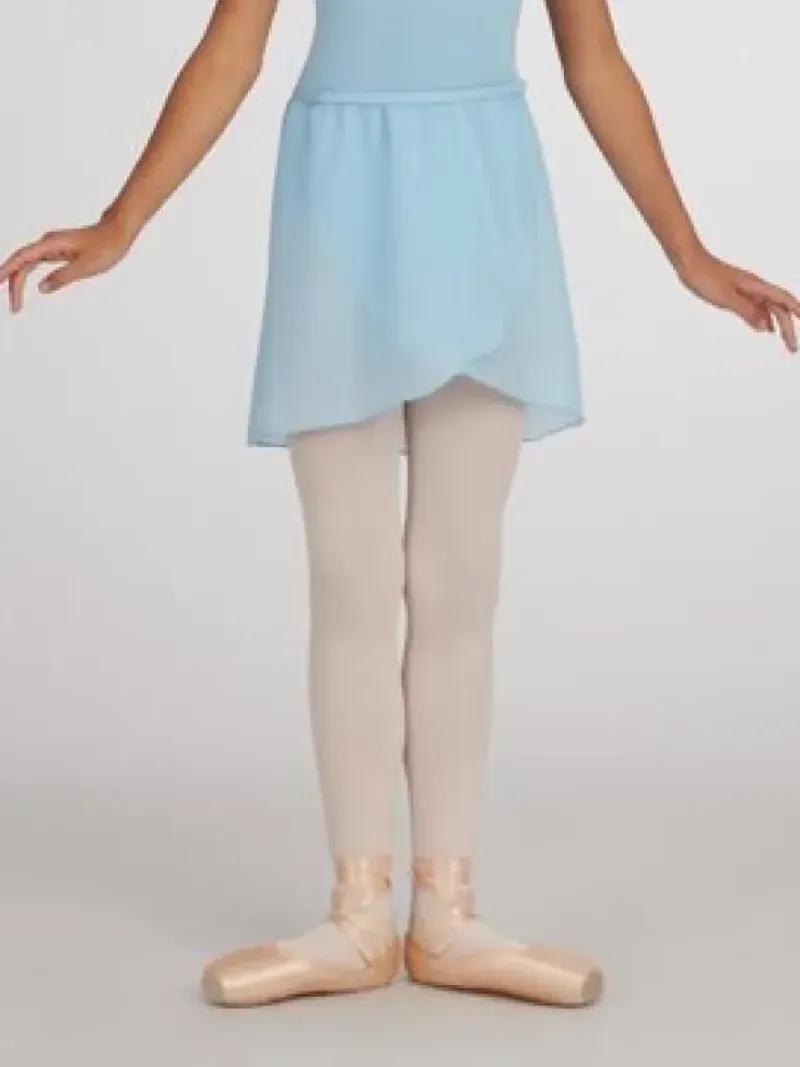 Børn Dansebutikken Underdele Piger|Gymnastikkjole Piger-Lyseblå chiffon skirt børn Capezio