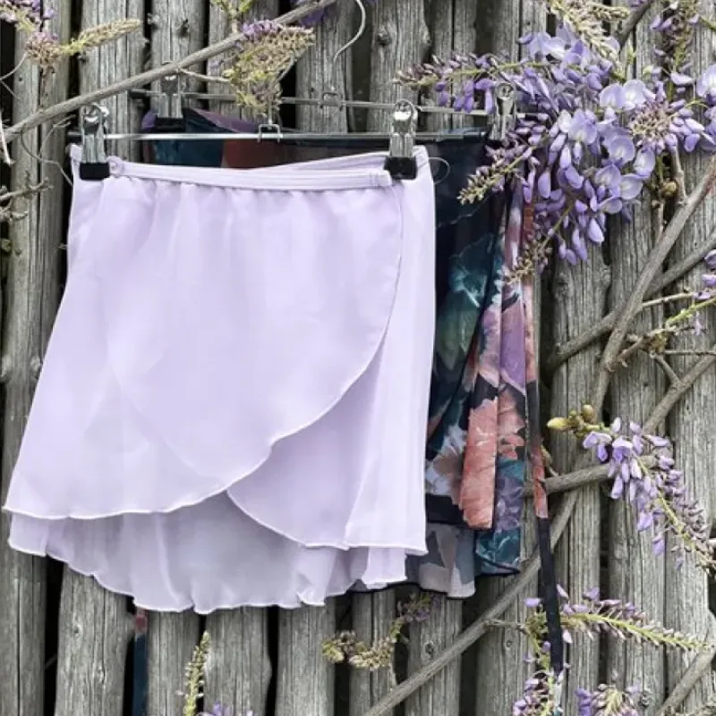 Børn Dansebutikken Underdele Piger|Gymnastikkjole Piger-Lyselilla chiffon skirt piger Capezio