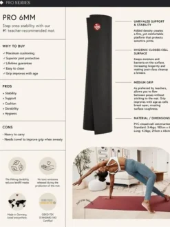 Dansebutikken Måtter Til Yoga-Manduka blå PRO måtte til yoga