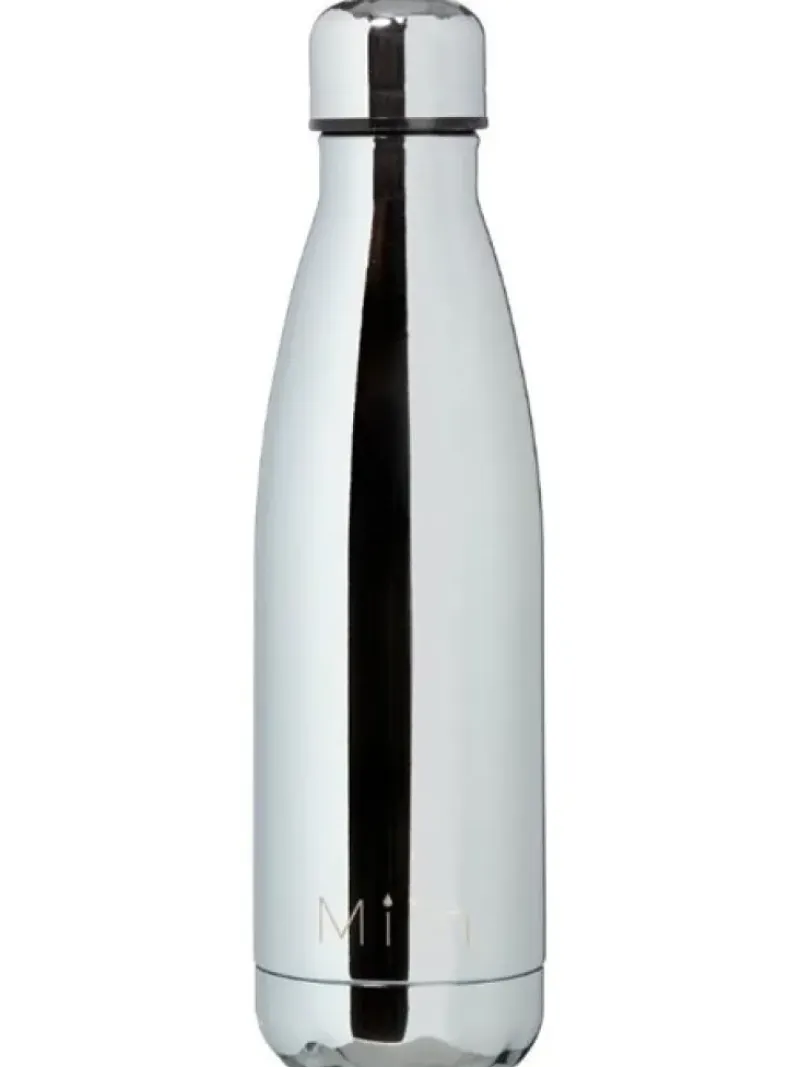 Dansebutikken Andet Til Yoga|Andet Til Gymnastik-Miin drikkeflaske 500ml - blank sølv look