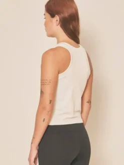 Dame Dansebutikken Pilates Overdele|Yogatoppe-Moonchild råhvid tank top
