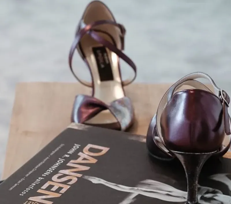 Dame Dansebutikken Salsasko Damer|Tangosko Damer-Nueva Epoca smuk dansesko 7 cm hæl - Violeta