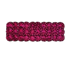 Dansebutikken Gymnastik Hårtilbehør|Hår Accessories-Pink clic-clac hårspænde med rhinsten