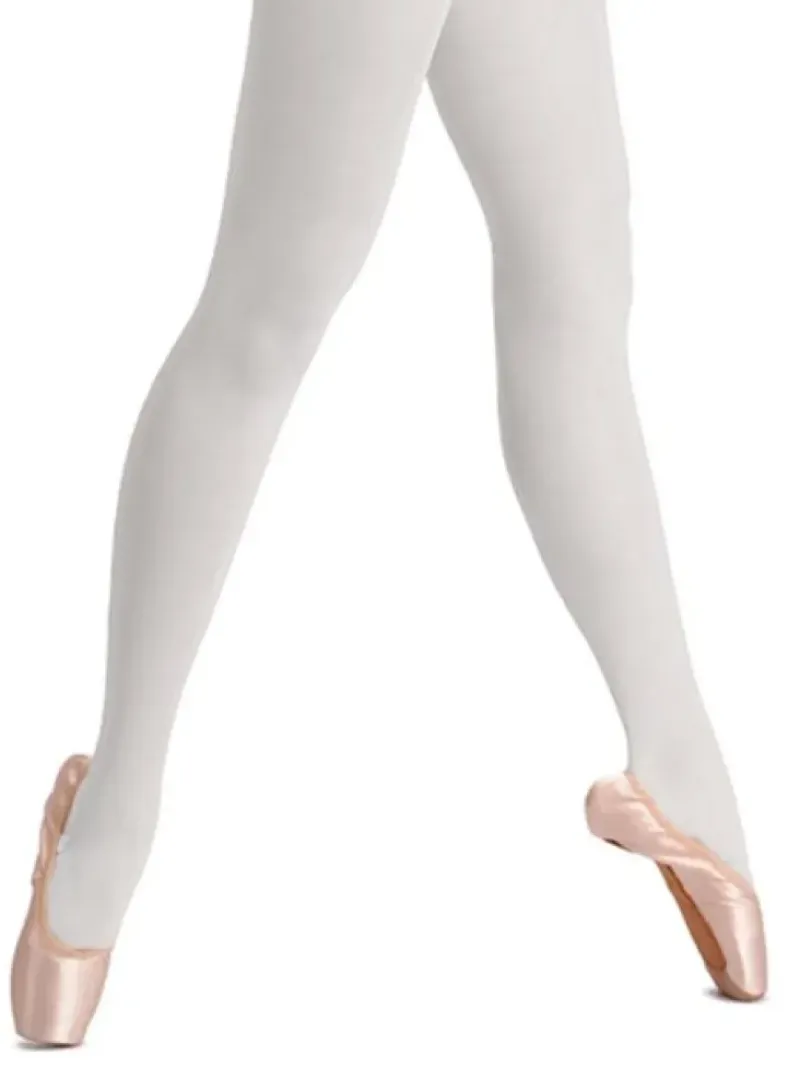 Dame Dansebutikken Strømpebukser Til Ballet|Ballet Trikot Børn-Pridance ballet tights hvid - 3 PAR DKK 120
