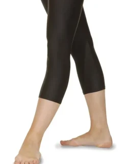 Dame Dansebutikken Underdele Damer|Danseunderdele Damer-Roch valley knælange sorte leggings til damer