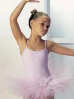 Børn Dansebutikken Balletkjole Piger-Rosa tutudragt Seré med 4 lag tyl