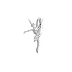 Børn Dansebutikken Andet Til Ballet|Balletting Børn-Sølv halskæde developpe balletdanser Mikelart