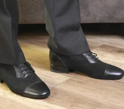 Dansebutikken Tangosko Herrer|Salsasko Herrer-Smart dansesko til herrer med nålestriber