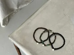 Dansebutikken Andet Til Yoga|Velvære-SOÏ armbånd 4mm - blackstone