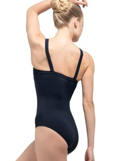 Dame Dansebutikken Balletdragter Damer-Sort balletdragt m. brede stropper Ballet Rosa