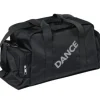 Dansebutikken Andet Til Ballet|Dansetasker-Sort dansetaske med grå DANCE logo