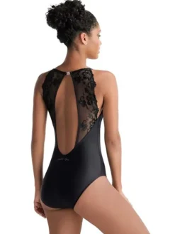 Dame Dansebutikken Balletdragter Damer|Dansebody Damer-Sort dragt med flot blonde ryg fra Ballet Rosa