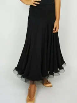 Dame Dansebutikken Danseunderdele Damer-Sort standard nederdel til damer - Ready4dance